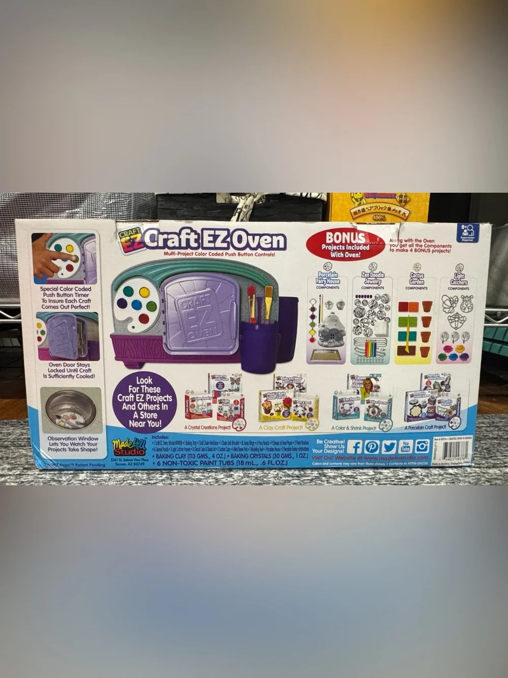 CRAFT EZ OVEN 3D PROJECT CRAFTING STATION NEW NIB NWT RARE HTF W/ BONUS KITS